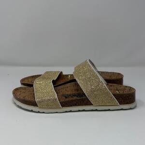 Birkenstock Birki's Cucracao Glitter Sandals - Gold - 7